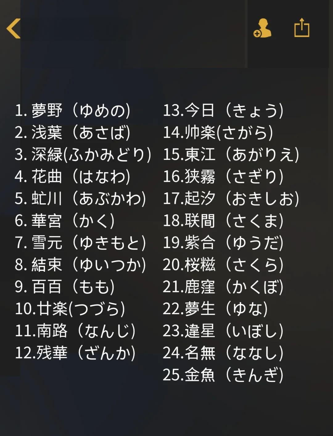 科普展现:好听日语名字（好听日语名字女生）