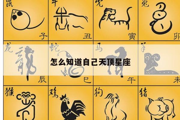 怎么知道自己天顶星座