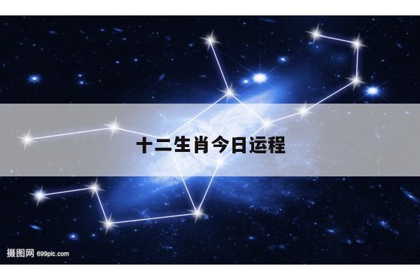 十二生肖今日运程