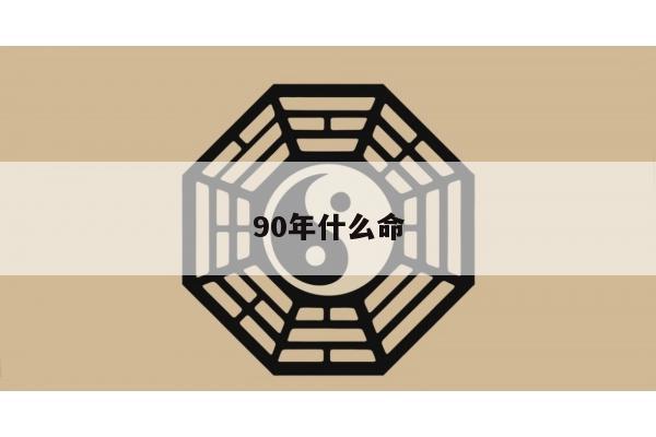 90年什么命