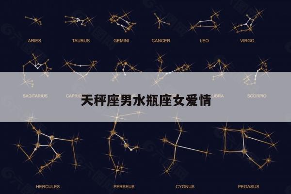 天秤座男水瓶座女爱情