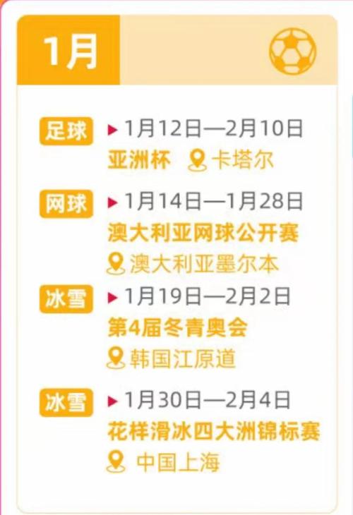 24年体育赛事,2024年体育赛事
